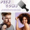 3 Pieces Wide-Tooth Comb Detangling Shower Comb Set, Wide-Tooth Comb, Pick Comb, All Purpose Comb, Anti-Static Comb Afro Hair Carbon Fiber Pick Barber Brush Tool for Beard Long Thick Curly Afro Hair