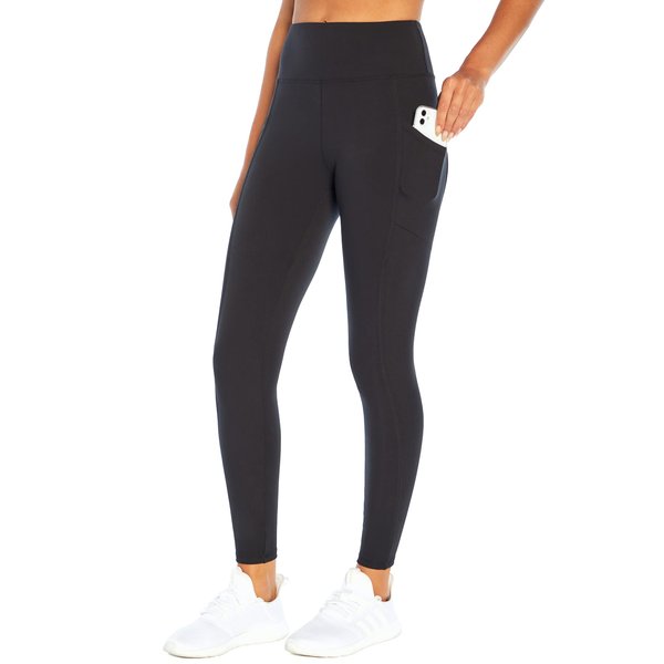 Marika Women's Standard Cameron High Rise Tummy Control Legging, Black, Small