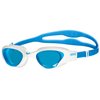 Arena Unisex Adult The One Swim Goggles for Men and Women Watertight Fit Orbit-Proof Seals Anti-Fog Coated Non-Mirror Lens, Light Blue/White/Blue