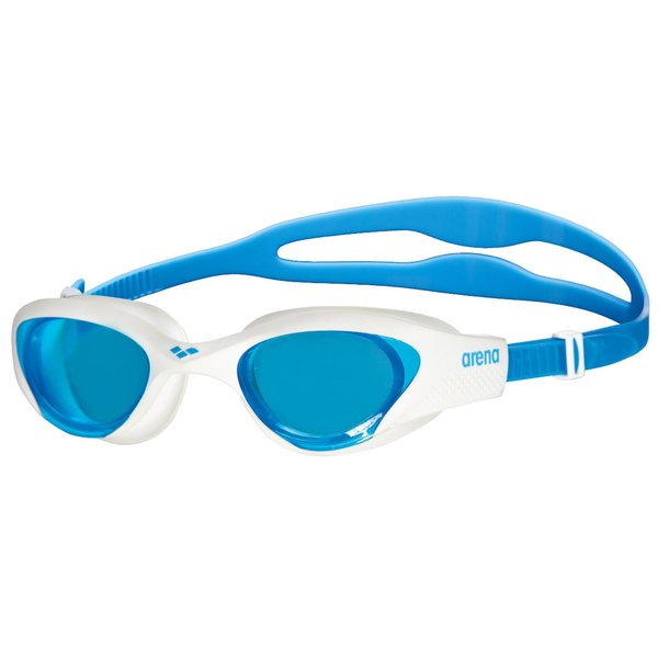 Arena Unisex Adult The One Swim Goggles for Men and Women Watertight Fit Orbit-Proof Seals Anti-Fog Coated Non-Mirror Lens, Light Blue/White/Blue