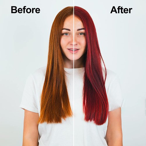 Hair Dye Shampoo 3 in 1, Wine Red Hair Dye 16.9 FL Oz, Wine Red Hair Shampoo, Semi-Permanent Hair Dye Shampoo, Easy To Use, Lasts 30 Days Hair Color Shampoo (Wine Red)