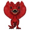 Funko Pop Movies: Jurassic Park - Red Dilophosaurus Collectible Figure, Multicolor