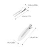 62 Pack of Include 50PCS Double Prong Curl Clips, lyfLux Metal Alligator Clips Hairpins for Hair Bow Great Pin Curl Clip, 12PCS No bend Hair Clips, No Crease Hair Clips Styling Duck Bill Clips