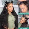 Ferzzon 30 Inch Deep Wave Lace Front Wigs Human Hair 13x4 HD Deep Wave Lace Front Wigs for Women Glueless Transparent Lace Frontal Human Hair Wigs