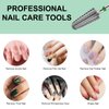 C12rtive 5-In-1 Vertical Cone Shape Nail Drill Bits,Tungsten Carbide Electronic Nail Drill Bit for Acrylic Gel Nails Dual Nail Form Remove,3/32 Inch Nail Bit for E-File Nail Drill(Coarse)