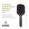Kent AH13G Airhedz Pro Pure Bristle Paddle Brush (Medium, Grey) - for Smoothing and Finishing