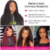 13x6 HD Transparent Lace Front Wigs For Black Women Mongolian Deep Curly Lace Front Wig Glueless Wigs Pre Plucked with Baby Hair Deep Wave Frontal wig Wet and Wavy Human Hair Wig (26inch)