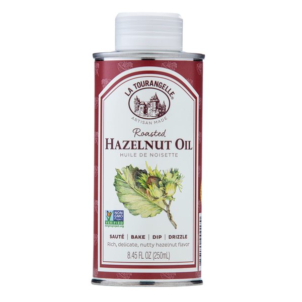 La Tourangelle, Roasted Hazelnut Oil, High-Oleic Oil Great for Baking, Stir-Frying, and Vinaigrettes, 8.45 fl oz
