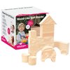Edushape Wood-Like Soft Baby Blocks for Toddlers 1-3, 30 Pieces Regular Size - Edu-Blocks Soft Blocks Foam Blocks - Stacking Blocks Building Blocks for Daycares and Preschools