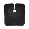 Cricket 50/50 All Purpose Cape for Professional Salon Barbershop Hairdresser, Waterproof Bleach Proof, Haircut Hair Color Gown, Black