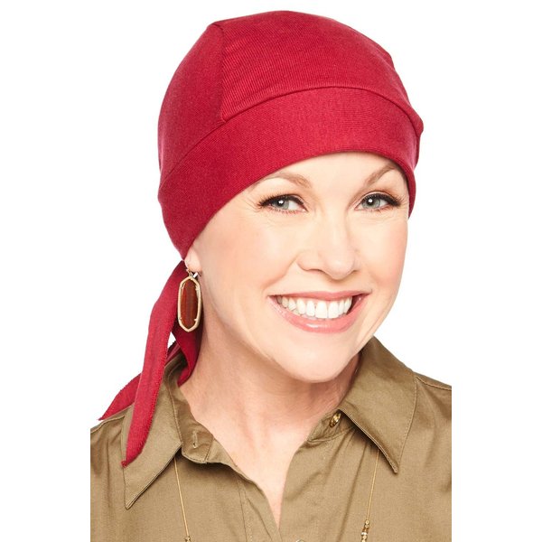 Headcovers Unlimited 100% Cotton Knit Headwrap Durag | Doo Rag for Women White