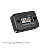 Jayron Tach Hour Meter Digital LCD Inductive Tachometer No Battery Powerful Timing RPM Measuring Waterproof Design,for Gas Engine Lawn Mower Motorcycle Snowmobile Generator(2/4 Stroke) (Black)