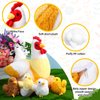 Skylety Chicken Stuffed Animal Plush Chicken Toys Egg Laying Hen with Zippered Belly, Hen House and Little Baby Chicks Stuffed Chicken for Easter Stuffers Party Supplies(Funny Style)