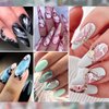 U-Shinein 12 Colors Watercolor Nail Paint Powder, Nail Art Painting Marble Powder Nail Blooming Chrome Pearlescent Holographic Solid Blossom Nail Glitter Powder Nail Paint DIY Manicure with Brush
