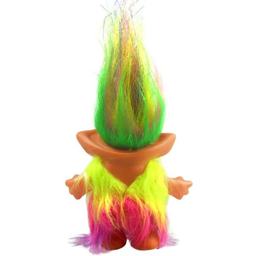 Lucky Troll Dolls,Vintage Troll Dolls Chromatic Adorable for Collections, School Project, Arts and Crafts, Party Favors - 7.5" Tall Dress(Include The Length of Hair)