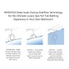 Westbrass A493CH-07 Patented Deep Soak Round Replacement 2-Hole Bathtub Overflow Cover for Full and Over-Filled Closure, Satin Nickel