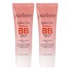 pūrlisse Ageless Glow Serum BB Cream SPF 40 | Full & Flawless Coverage, Hydrates with Collagen - Medium Warm (2 Pack)