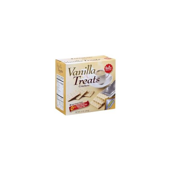 Rovira Export Sodas - Vanilla Treats Crackers (8 foil fresh packs/box) - 9.6 oz Box (Count of 2)