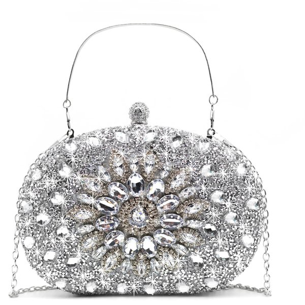 Crbeqabe Rhinestone Evening Clutch Purses for Women Wedding Clutch Party Purses Bridal Diamonds Clutch Prom Cocktail Handbags