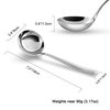 KEAWELL Unique 7.5 inch Small Hammered Sauce ladle, 1 oz. 18/10 Stainless Steel Gravy Soup Ladle. Solid and Sturdy, Dishwasher Safe