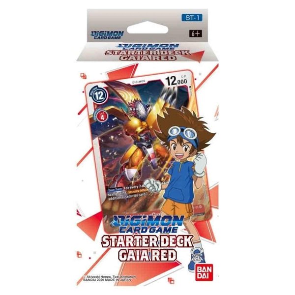 BANDAI - Digimon Card Game: Starter Deck- Gaia Red - Trading Card Game