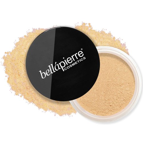 bellapierre Mineral Foundation SPF 15 - Loose Powder | Vegan & Cruelty Free | Full Coverage | Hypoallergenic & Safe for All Skin Types | Oil & Talc Free - 0.32 Oz - Nutmeg