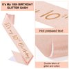 Semato 10th Birthday Decorations for Girls - 10th Birthday Crown and Birthday Glitter Sash Kit for Girls 10th Birthday Gifts for Girls Birthday Party Supplies and Favors