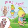 NILISWIEST Mini Rebirth Doll, Gift Box Miniature Doll, Toys for Kids Over 3 Years Old (Style C)