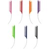 1Pc Pink Professional Barber Accessories Pointed Tail Hair Styling Comb Antistatic Barber Steel Needle Pin Tip Brush Anti-static Comb Professional Salon Quality Comb Fine Tooth Comb Tail，Hair Care