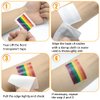 10 Sheet Pride Rainbow Tattoo Sticker Temporary Tattoo Gay Pride Parade Body Painting Party Celebration Personality Decoration Party Supplies