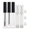 Uadbau 3 Pack 10ml Clear Mascara Tube with Wand, Empty Eyeliner Tube and Empty Lip Gloss Tubes, Premium Eyelash Cream Container Bottle with Leak Stoppers, 2 Pack 10ml Airless Pump Bottles - (5 Pack)