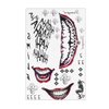 4 Sheets Halloween Temporary Tattoos,Tattoo Sticker Perfect for Halloween,Cosplay, Costumes and Party Accessories