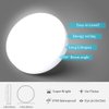 Airand LED Flush Mount Ceiling Light 5000K Daylight LED Ceiling Light Fixture 18W 1650LM Bathroom Ceiling Light Waterproof Round LED Ceiling Lamp for Kitchen, Bedroom, Hallway, Living Room