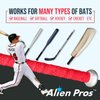Alien Pros Bat Grip Tape for Baseball (2 Grips) – 1.1 mm Precut and Pro Feel Bat Tape – Replacement for Old Baseball bat Grip – Wrap Your Bat for an Epic Home Run (2 Grips, Black)