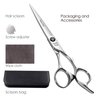 Fenice Peak CNC Professional Hair Cutting Scissors 5.5 Inch Sharp Convex Blade Barber Shears Made of VG10 Japanese Stainless Steel with Adjustment Screw for Salon Hairdressing and Home User