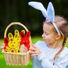 Easter Crafts for Kids, 10pcs Wooden Easter Bunny Cutouts Arts and Crafts Painting Kits for Kids Boys Girls 4-8 8-12 Easter Basket Stuffers Party Favors Activities Gifts Spring Home Decorations