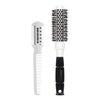 Round Brush for Blow Drying, 1 inch Small Round Barrel Hair Brushes with Ball Tip Boar Bristles, Nano Tech Thermal Ceramic Ionic, Double Edge Razor Comb for Hair Cutting Included