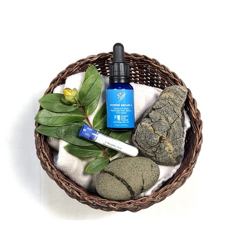 Carolyn's Facial Formulas Crystal Facial Serums C | Vitamin C Serum for Face | Skin Clearing Serum | Made In USA | Organic, Certified Vegan and Cruelty-Free. Unscented.(15 ml – 0.5 fl oz)