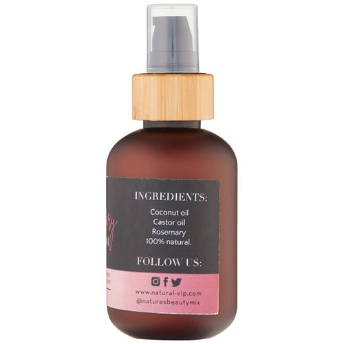 Natural V.I.P. Rosemary Coconut Oil for Hair Growth and Hair Loss Treatment Oil (4oz)