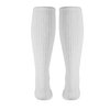 Truform Medical Compression Socks for Men and Women, 8-15 mmHg Knee High Over Calf Length, White, X-Small