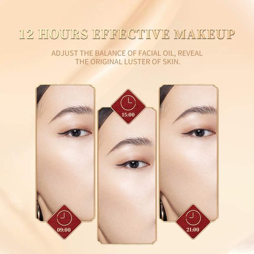 ZEESEA [Palace Identity] Full Coverage Liquid Foundation Nourishing Skin Long-lasting Lightweight Makeup，Chinese Phoenix (W02# Porcelain)