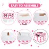 TONIFUL Pink Mouse 2nd Birthday Party Supplies Pink Balloon Box with Letters，Pink Mouse Theme Two Years Old Birthday Party Favors for Girls Second Birthday Decoration