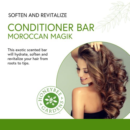 Honeybee Gardens Moroccan Magik Conditioner Bar, 2.3 oz.