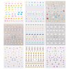 IHUKEIT Cute Nail Stickers for Kids Including Animals Flowers Cloud Star Heart and More Self Adhesive Fingernail Decal Stickers for Little Girls Women Nail Art Decoration Fun (Pack of 9)
