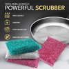 Dish Sponges for Kitchen (6 Pcs Pack) - Non Scratch Scrubbers for Cleaning Dishes - Reusable Dish Sponge Scrub Pads for Dishwashing & Washing - Household Scrubber Supplies & Tool for Pots, Pans, Sink