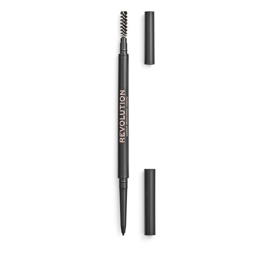 Makeup Revolution Precise Brow Pencil, Eyebrow Definer Pencil, Draw Brow Hairs, Ultra Fine Tip For Precision, Vegan & Cruelty Free, Dark Brown, 0.05g
