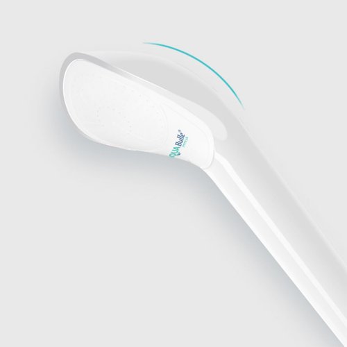 Japanese Shower Head with High-Density Micro Bubbles (White Shower Head) – ABS Material | Moisturizing & Heat Retention, Gentle Water Pressure, Built-in Permanent Micro Bubble Generator by AQUA BULLE