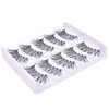 False Eyelashes 5 Pairs Multipack Synthetic Fiber Material 3D Lashes Natural Reusable Lashes for Professional Used for Women Girls by EYEMEI