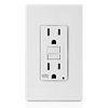Leviton GFCI Weather-Resistant Outlet, 15 Amp, Self Test, Tamper-Resistant with LED Indicator Light, Outdoor Locations, GFWR1-W, White
