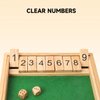 GSE Games & Sports Expert Wooden Shut The Box 9 Numbers Dice Game Board with 2 Wooden Dices, Classic Tabletop Version of The Popular English Pub Game